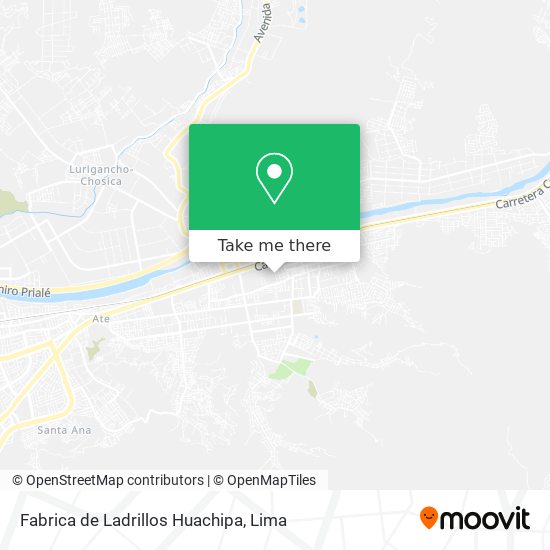 Fabrica de Ladrillos Huachipa map