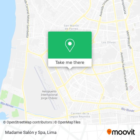 Madame Salón y Spa map