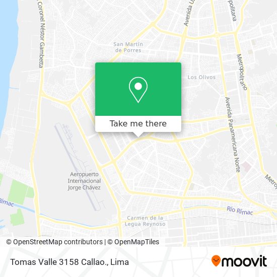 Tomas Valle 3158 Callao. map