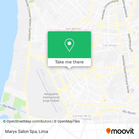Marys Salon Spa map
