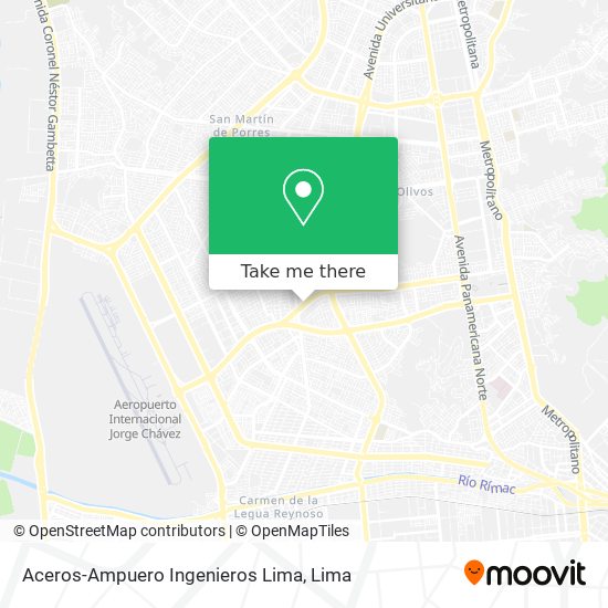 Aceros-Ampuero Ingenieros Lima map