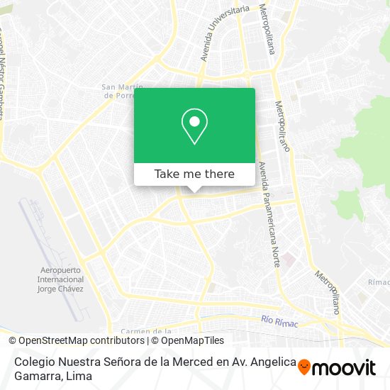 Colegio Nuestra Señora de la Merced en Av. Angelica Gamarra map