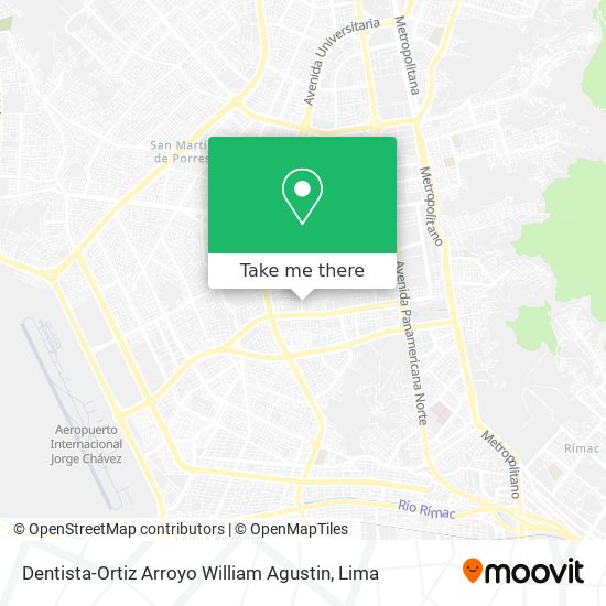 Mapa de Dentista-Ortiz Arroyo William Agustin