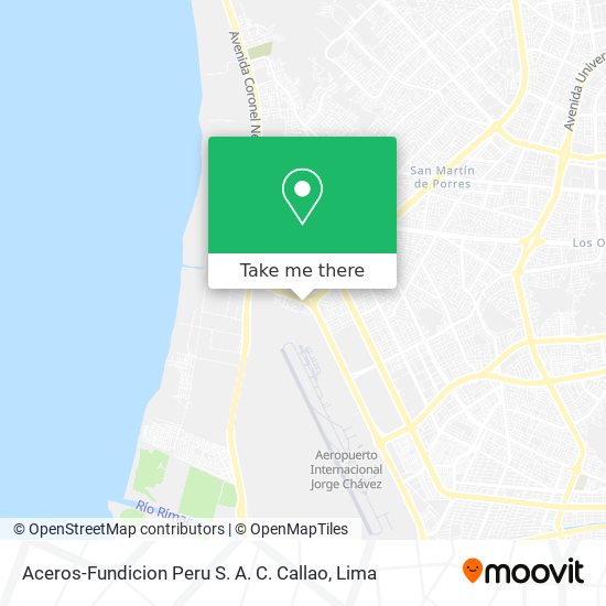 Mapa de Aceros-Fundicion Peru S. A. C. Callao