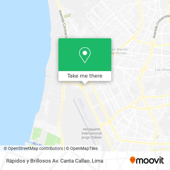 Rápidos y Brillosos Av. Canta Callao map