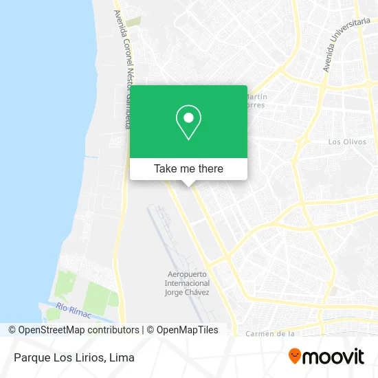 Parque Los Lirios map