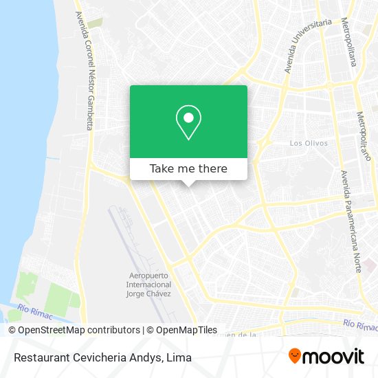 Restaurant Cevicheria Andys map