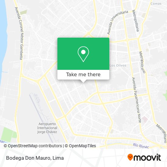 Mapa de Bodega Don Mauro