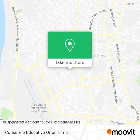Mapa de Consorcio Educativo Orion