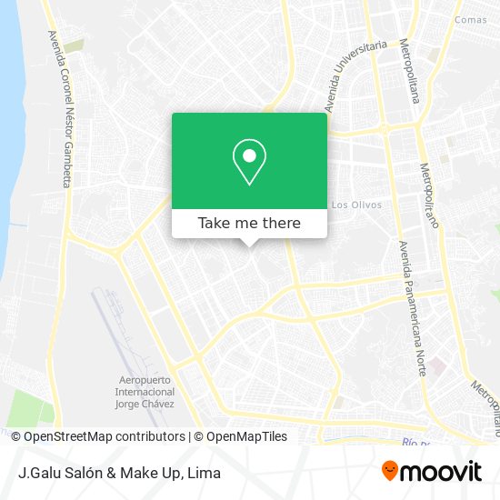 Mapa de J.Galu Salón & Make Up