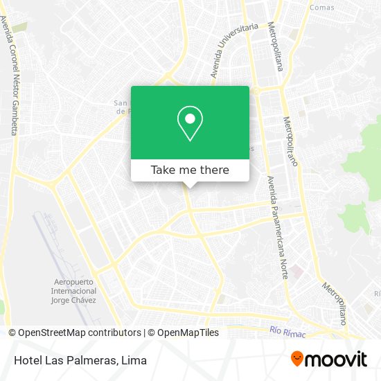 Mapa de Hotel Las Palmeras