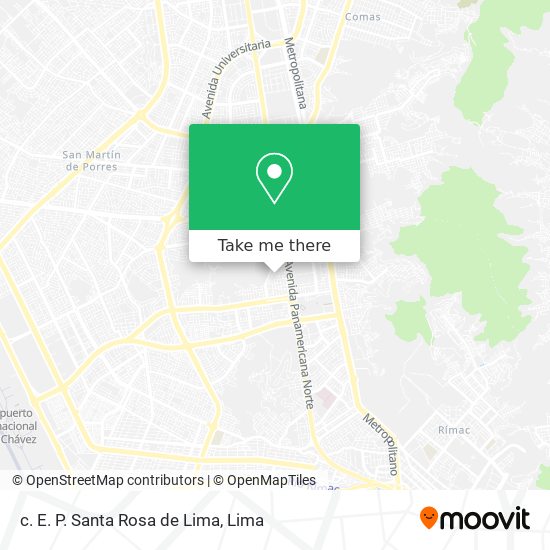 Mapa de c. E. P. Santa Rosa de Lima