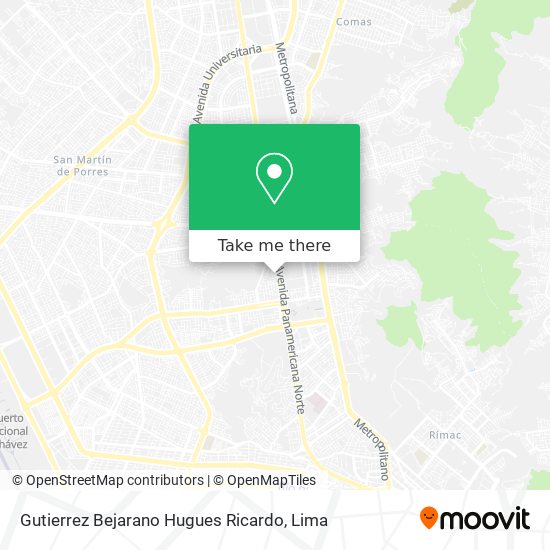 Gutierrez Bejarano Hugues Ricardo map