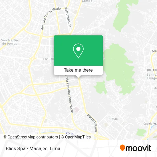 Bliss Spa - Masajes map