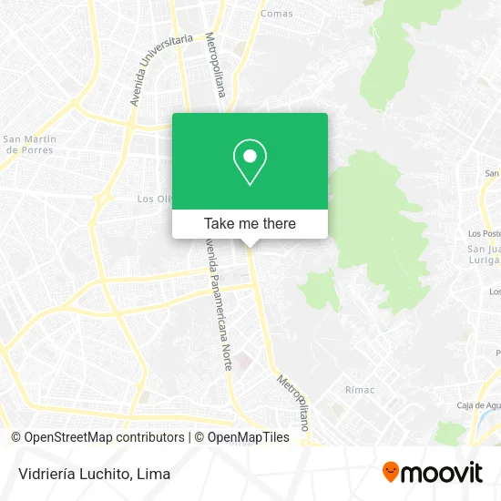 Mapa de Vidriería Luchito