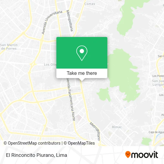 Mapa de El Rinconcito Piurano