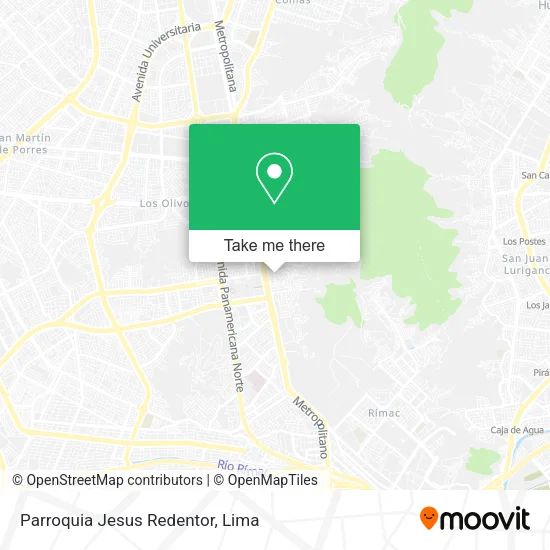 Mapa de Parroquia Jesus Redentor