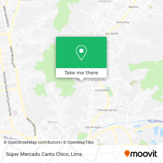 Mapa de Súper Mercado Canto Chico