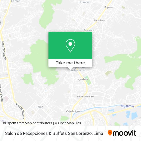 Mapa de Salón de Recepciones & Buffets San Lorenzo
