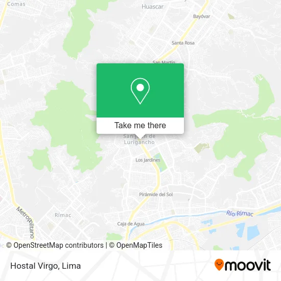 Mapa de Hostal Virgo