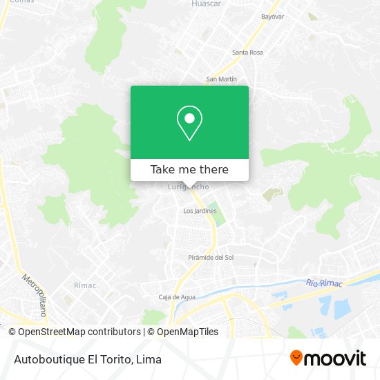 Mapa de Autoboutique El Torito