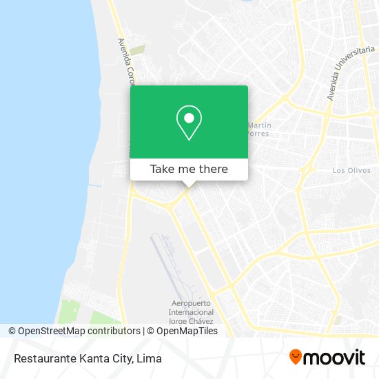 Mapa de Restaurante Kanta City