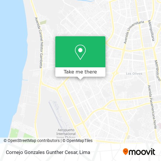 Cornejo Gonzales Gunther Cesar map