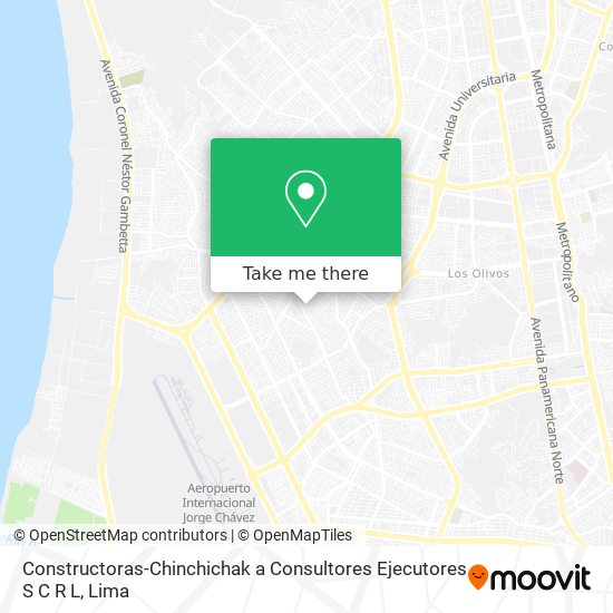 Mapa de Constructoras-Chinchichak a Consultores Ejecutores S C R L