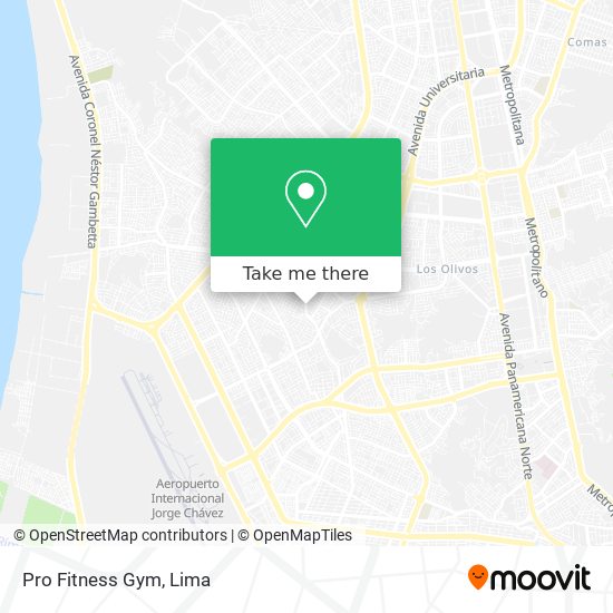 Mapa de Pro Fitness Gym