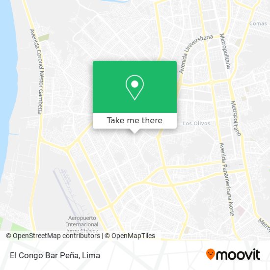 El Congo Bar Peña map