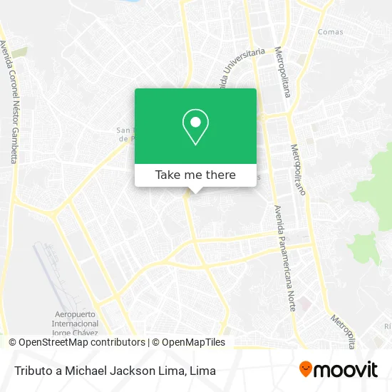 Tributo a Michael Jackson Lima map