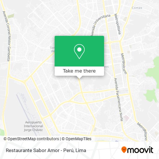 Restaurante Sabor Amor - Perú map