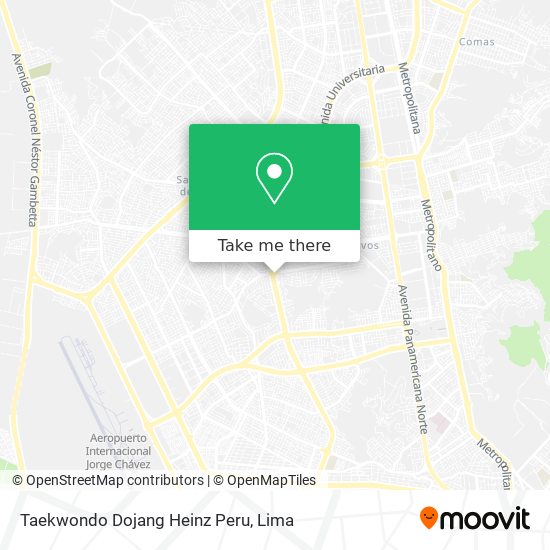 Taekwondo Dojang Heinz Peru map