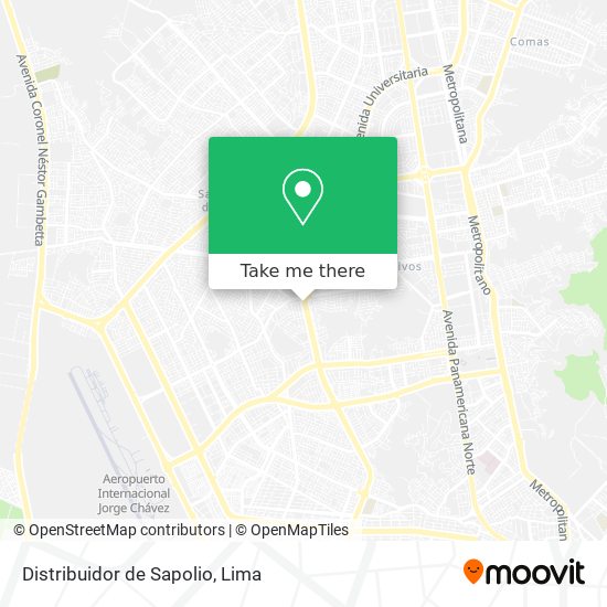 Distribuidor de Sapolio map