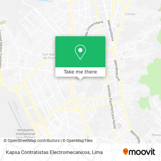 Mapa de Kapsa Contratistas Electromecanicos