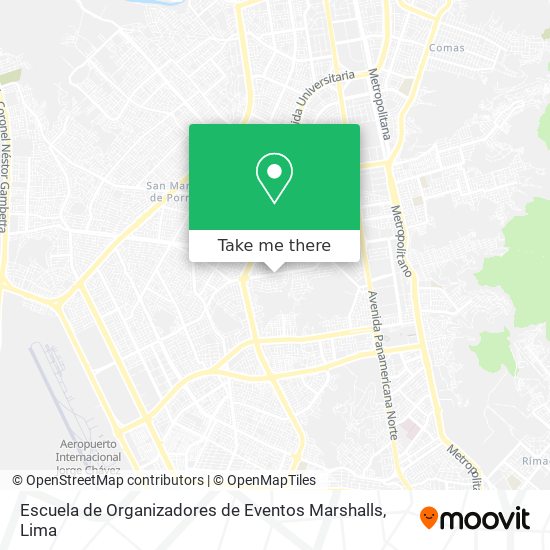 Escuela de Organizadores de Eventos Marshalls map
