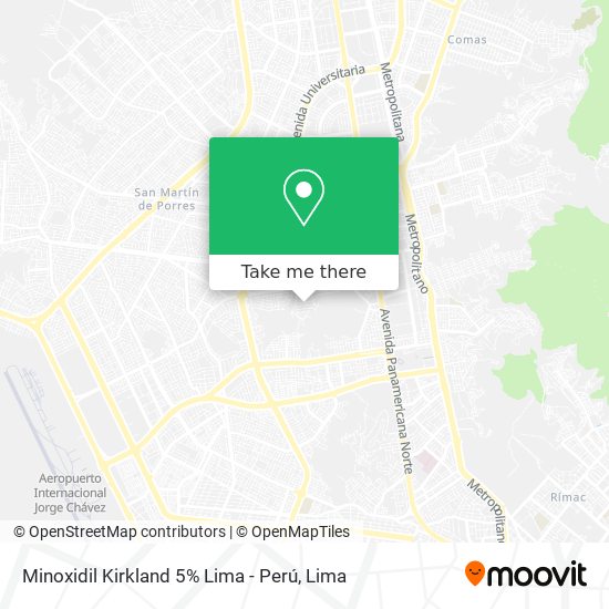 Minoxidil Kirkland 5% Lima - Perú map