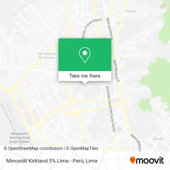 Minoxidil Kirkland 5% Lima - Perú map