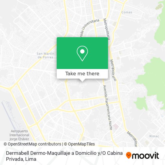 Mapa de Dermabell Dermo-Maquillaje a Domicilio y / O Cabina Privada