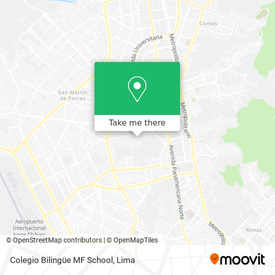 Mapa de Colegio Bilingüe MF School