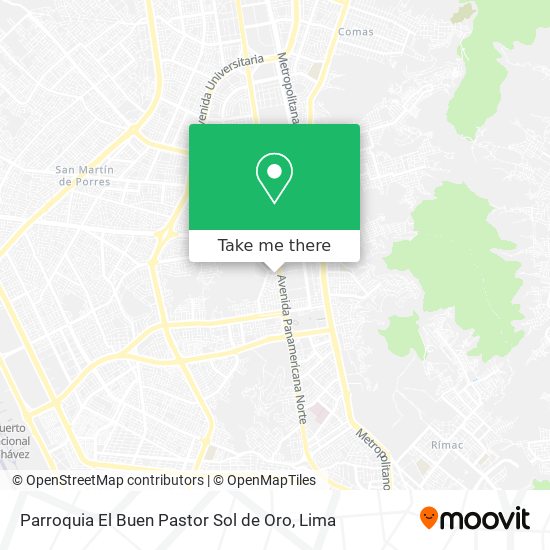 Parroquia El Buen Pastor Sol de Oro map