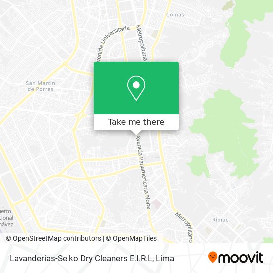 Mapa de Lavanderias-Seiko Dry Cleaners E.I.R.L