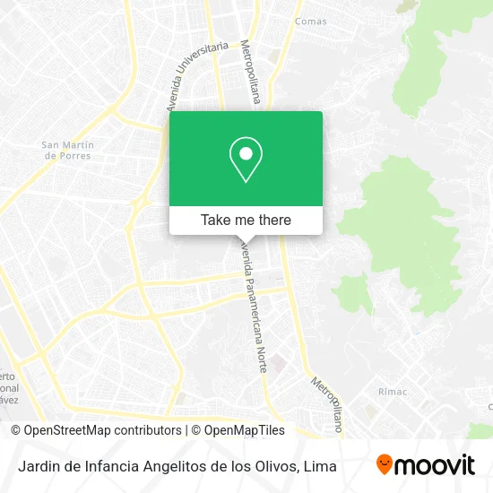 Mapa de Jardin de Infancia Angelitos de los Olivos