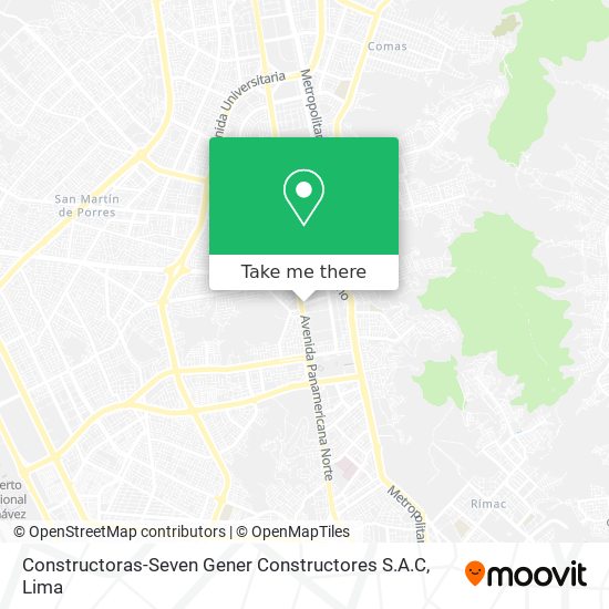 Constructoras-Seven Gener Constructores S.A.C map