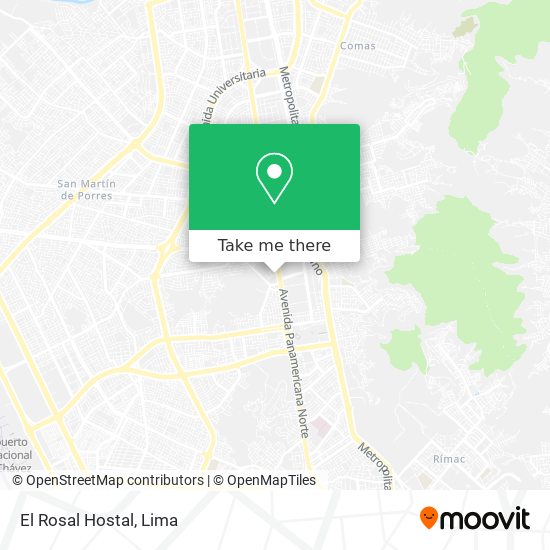 El Rosal Hostal map