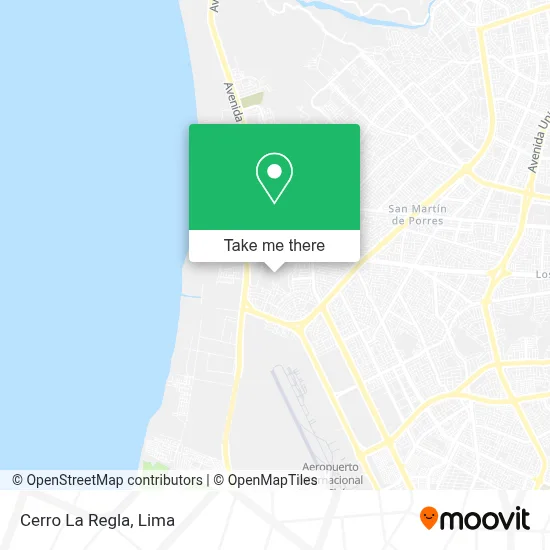 Cerro La Regla map