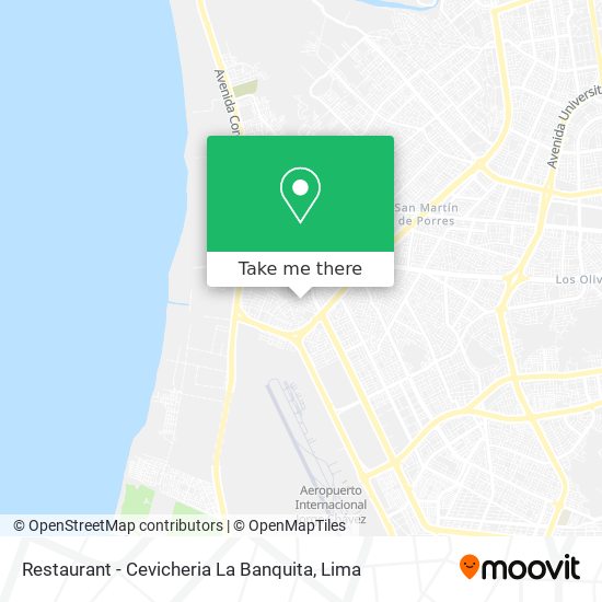 Restaurant - Cevicheria La Banquita map