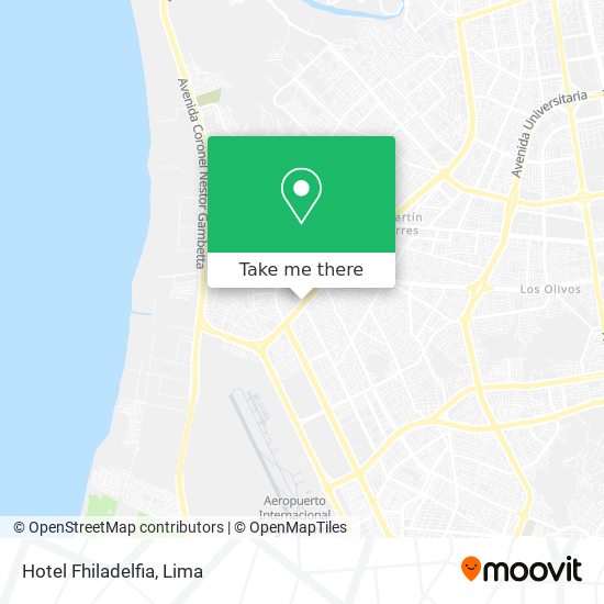 Hotel Fhiladelfia map