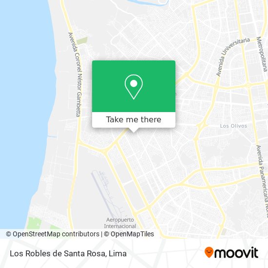 Mapa de Los Robles de Santa Rosa