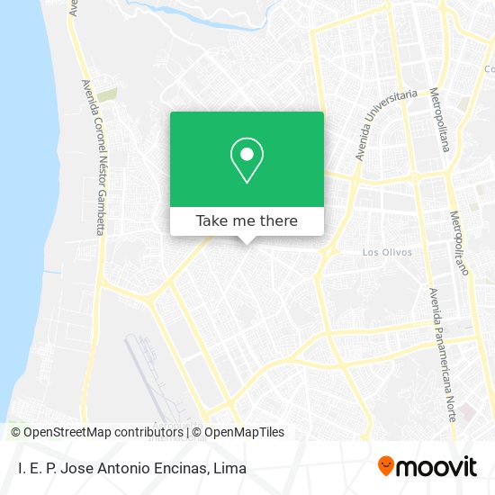 I. E. P. Jose Antonio Encinas map